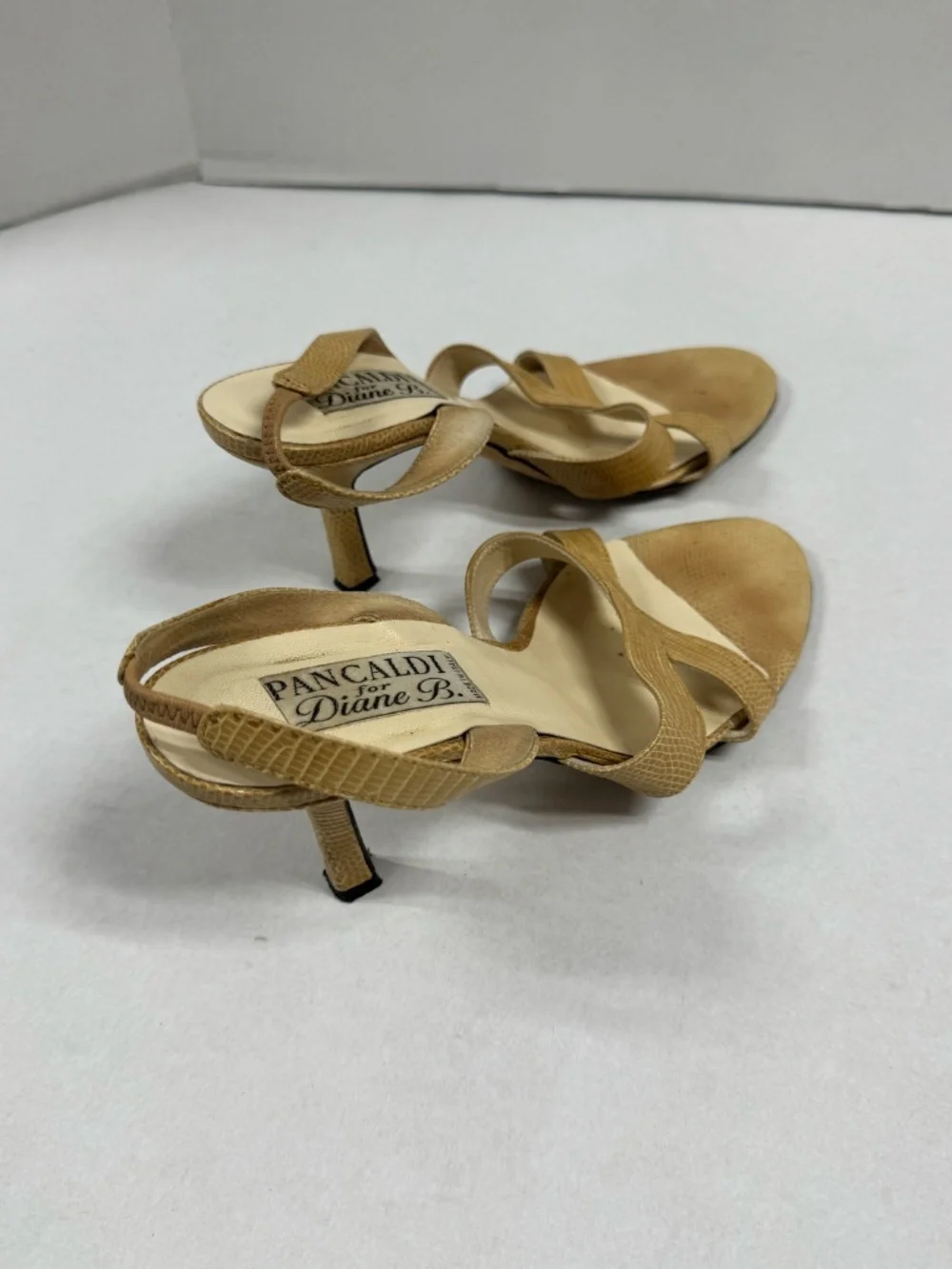 Pancaldi for Diane B Vintage Style Slingback Heels‎ - Size 8.